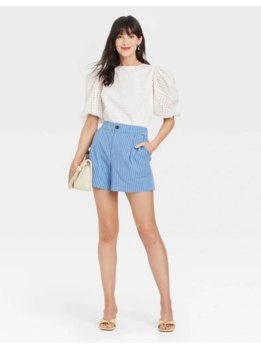 A new day Women’s High Rise Poplin Shorts Size Medium